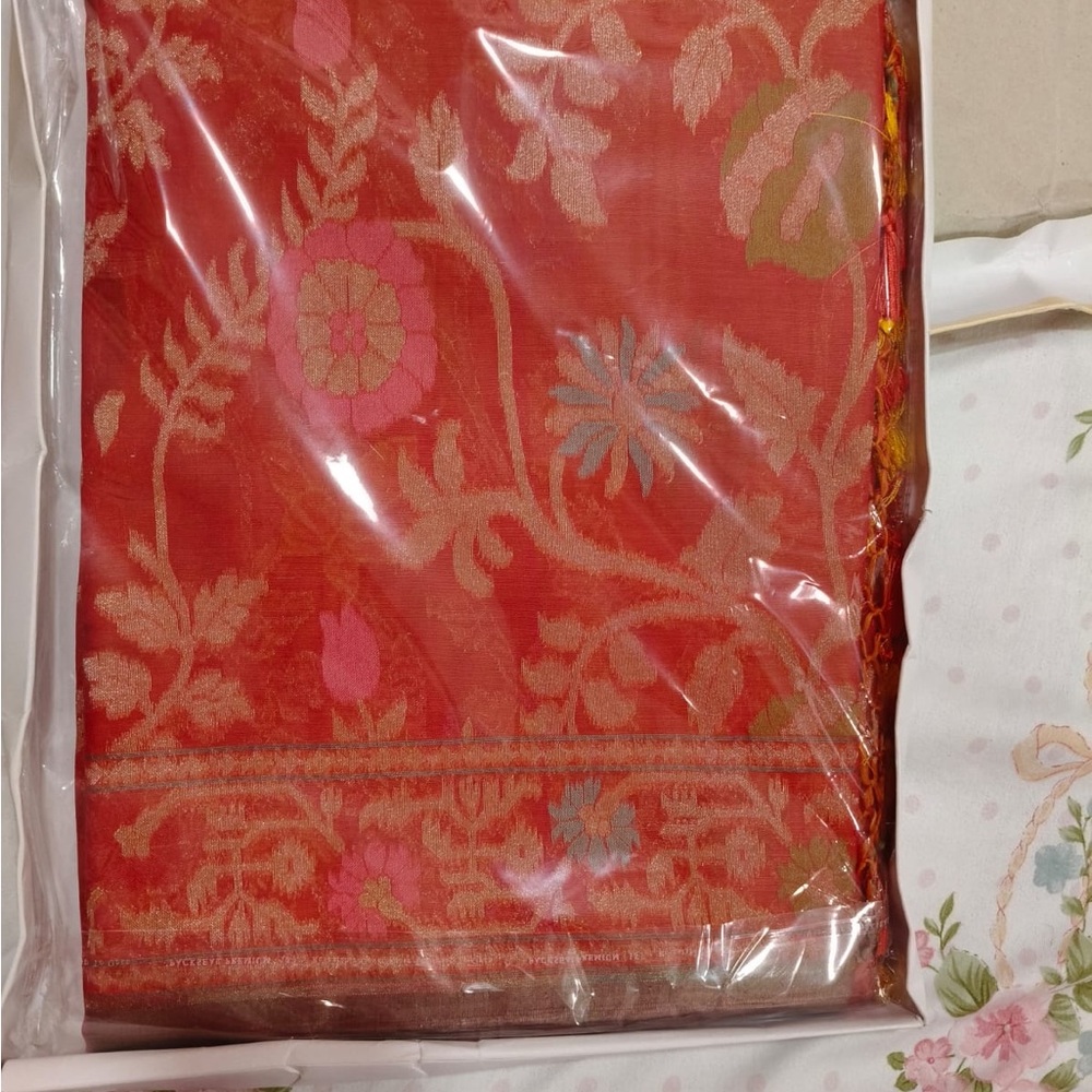 Pure handloom Banarasi cotton jamdani